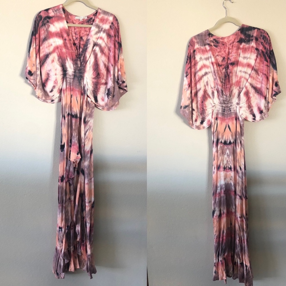 Hi-lo tie dye dress